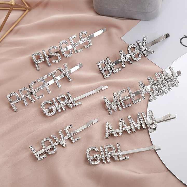 Kẹp tóc khắc chữ #1