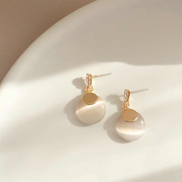 Bông tai đá opal