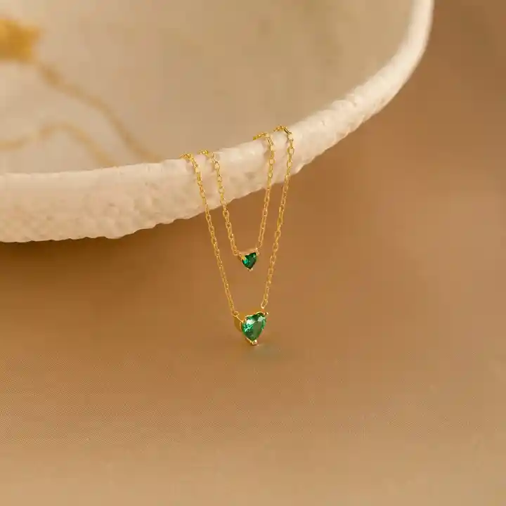 Dây chuyền mặt đá trái tim