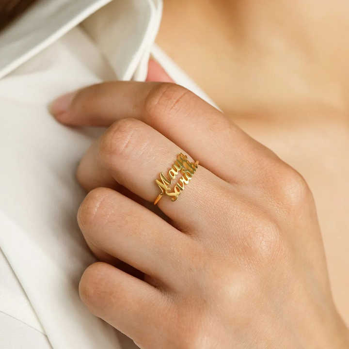 Nhẫn mặt chữ theo tên