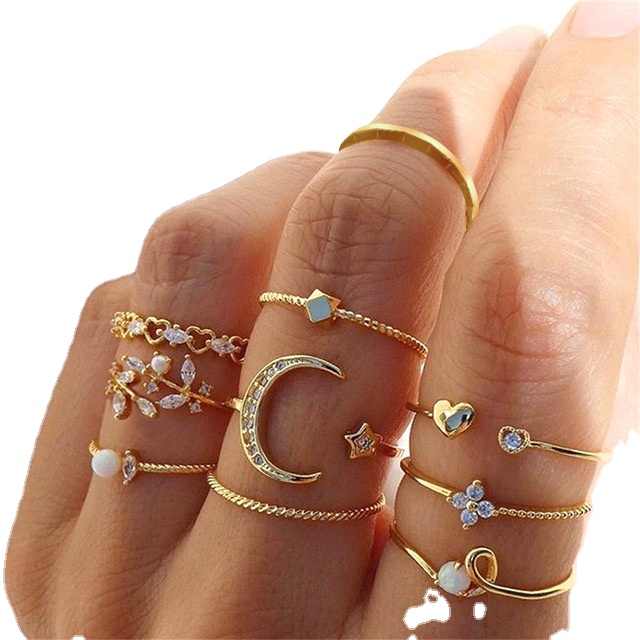 Bộ nhẫn Moon Charm
