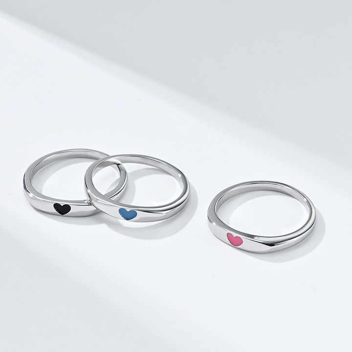 Nhẫn Heartbeat Silver