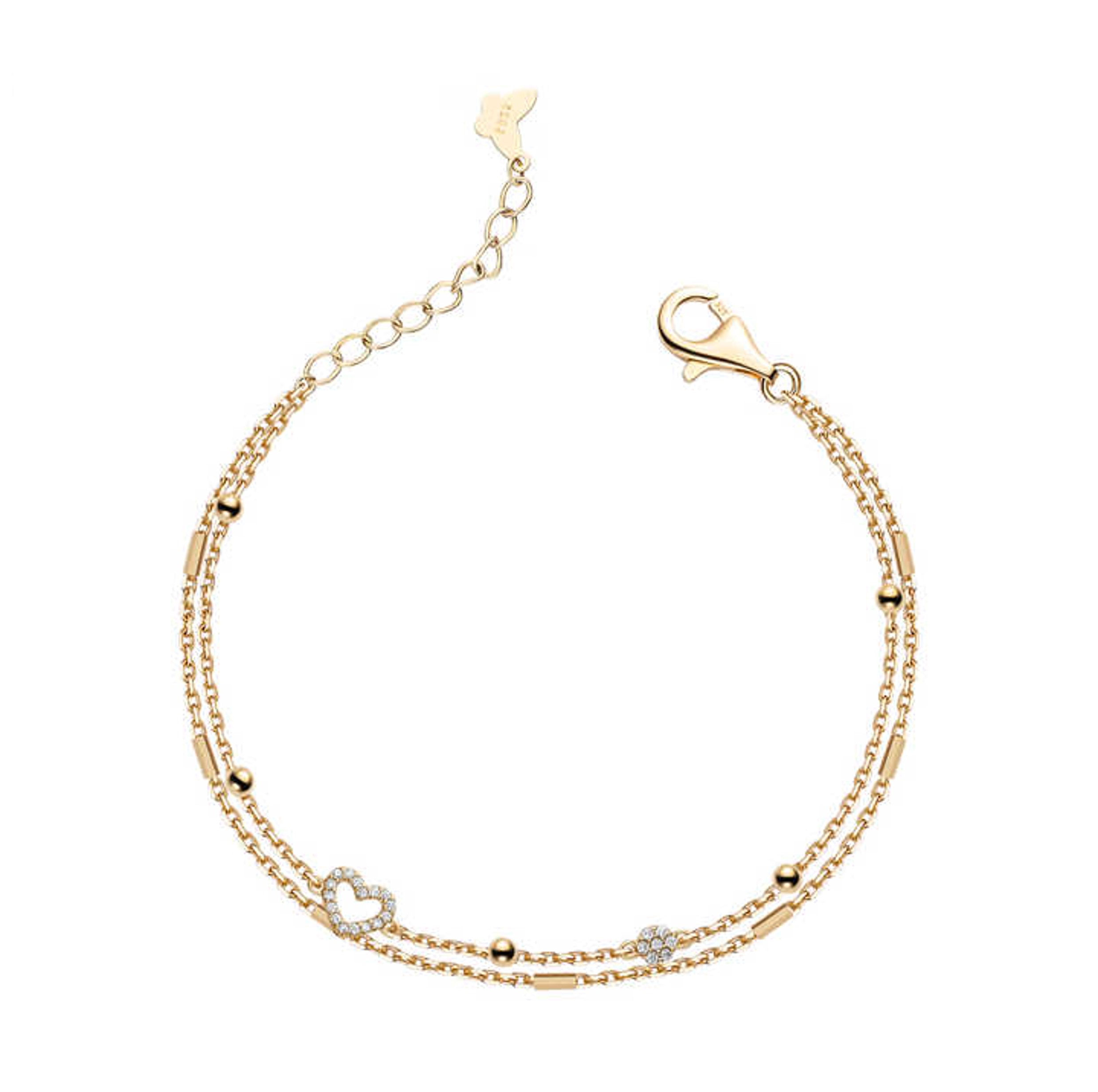 Lắc tay Double Heart