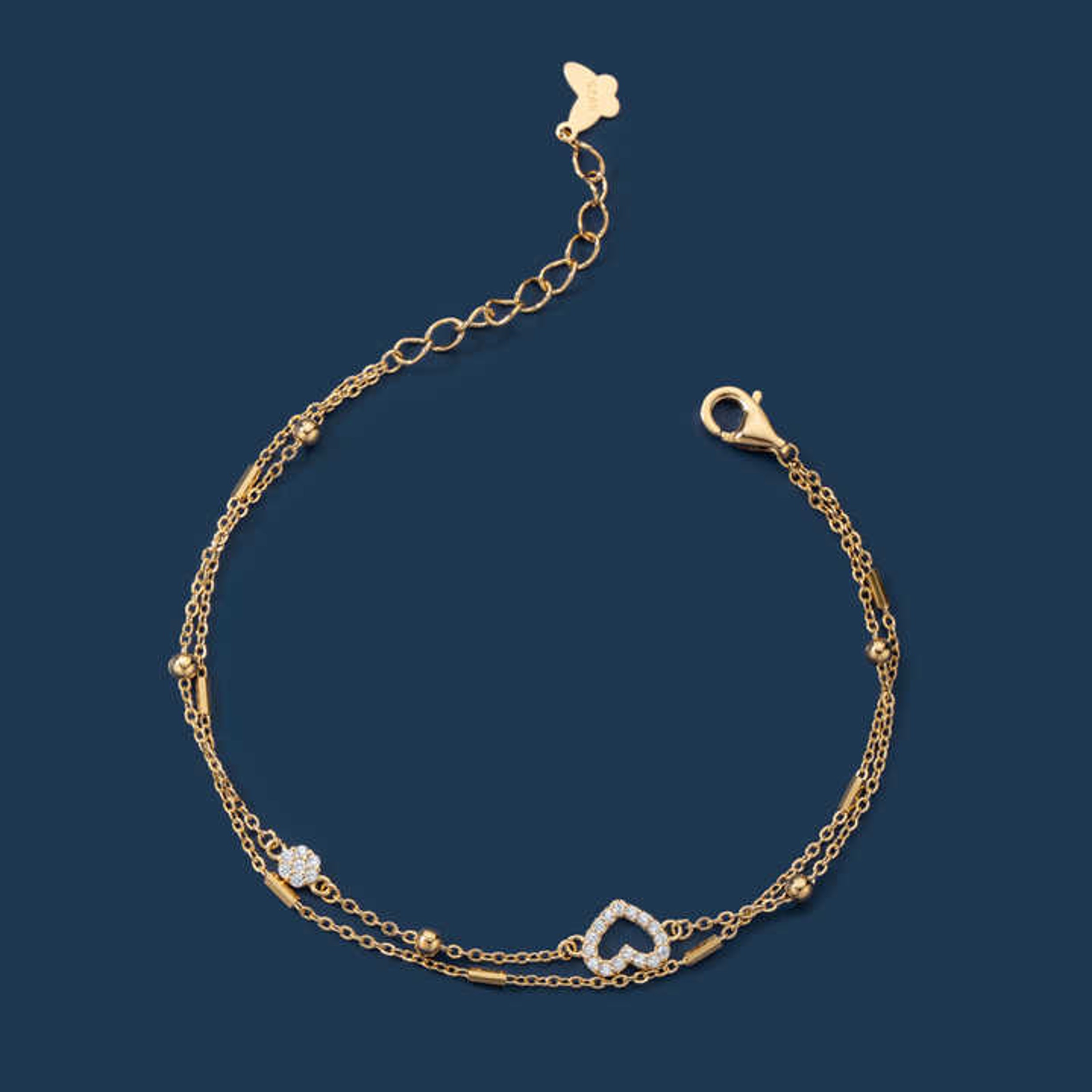 Lắc tay Double Heart